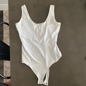 Abercrombie seamless cotton light blue bodysuit